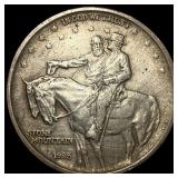 1925 Stone Mountain Silver Half Dollar CLOSELY UNC