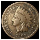 1869 Indian Head Cent LIGHTLY CIRCULATED