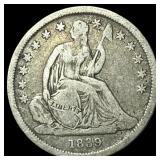 1839 Seated Liberty Dime LIGHTLY CIRCULATED
