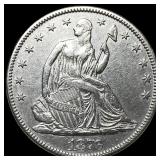 1876 Seated Liberty Half Dollar CHOICE AU