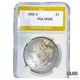 1882-S Morgan Silver Dollar PGA MS66
