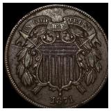1871 Shield Nickel HIGH GRADE
