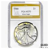 1988 American Silver Eagle PGA MS70