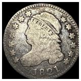 1821 Capped Bust Dime LIGHTLY CIRCULATED