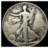 1918-S Silver Walking Liberty Half Dollar LIGHTLY