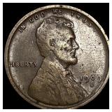 1909-S Lincoln Wheat Cent LIGHTLY CIRCULATED
