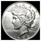 1935 Silver Peace Dollar UNCIRCULATED