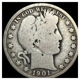 1901-O Silver Barber Half Dollar HIGH GRADE