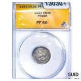 1883 Nickel Three Cent ANACS PF66