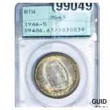 1946-S Booker T Half Dollar PCGS MS63