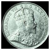 1909 Canada Silver 5 Cents UNCIRCULATED