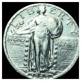 1929-S Silver Standing Liberty Quarter CHOICE AU