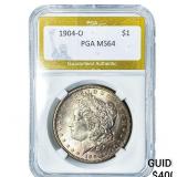 1904-O Morgan Silver Dollar PGA MS64