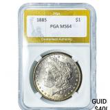 1885 Morgan Silver Dollar PGA MS64