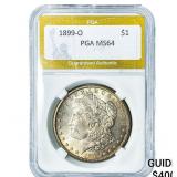 1899-O Morgan Silver Dollar PGA MS64