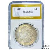 1921 Morgan Silver Dollar PGA MS66