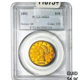 1892 $10 Gold Eagle PCGS MS61