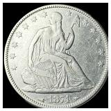 1874 Arrows Seated Liberty Half Dollar CLOSELY UNC