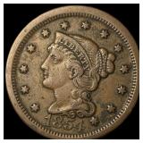 1854 Braided Hair Large Cent CLOSELY UNCIRCULATED