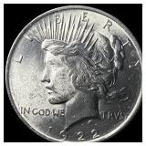1922 Silver Peace Dollar CHOICE BU