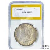 1898-O Morgan Silver Dollar PGA MS65