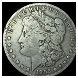 1892-S Silver Morgan Dollar LIGHTLY CIRCULATED