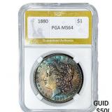 1880 Morgan Silver Dollar PGA MS64