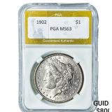 1902 Morgan Silver Dollar PGA MS63