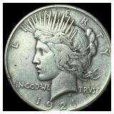 1921 Silver Peace Dollar LIGHTLY CIRCULATED
