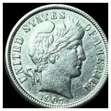 1907-O Silver Barber Dime CHOICE AU