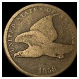 1858 Copper-Nickel Flying Eagle Cent NICELY CIRCUL