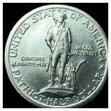 1925 Silver Lexington-Concord Half Dollar UNCIRCUL
