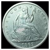 1869-S Silver Half Dollar UNCIRCULATED