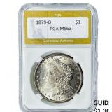 1879-O Morgan Silver Dollar PGA MS63
