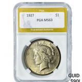 1927 Morgan Silver Dollar PGA MS63