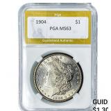 1904 Morgan Silver Dollar PGA MS63