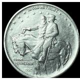 1925 Stone Mountain Silver Half Dollar CLOSELY UNC