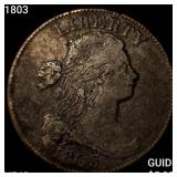 1803 Draped Bust Large Cent NEARLY UNCIRCULATED