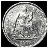 1860 Silver Half Dime UNCIRCULATED
