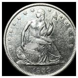 1859-O Silver Half Dollar CLOSELY UNCIRCULATED