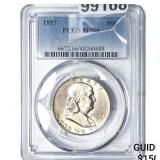1957 Franklin Half Dollar PCGS MS66