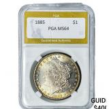 1885 Morgan Silver Dollar PGA MS64