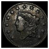 1831 Coronet Head Large Cent NEARLY UNCIRCULATED