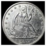 1877 Seated Liberty Half Dollar CHOICE AU