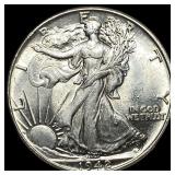 1942-S Silver Walking Liberty Half Dollar UNCIRCUL