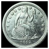 1842-O Silver Seated Liberty Dime UNCIRCULATED