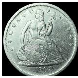 1868-S Silver Half Dollar CLOSELY UNCIRCULATED