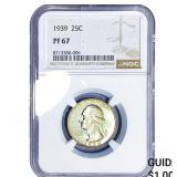 1939 Washington Silver Quarter NGC PF67