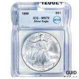1999 Silver Eagle ICG MS70