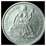 1891-O Silver Dime UNCIRCULATED